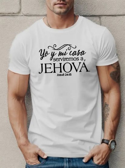 Erkek Jehova Baskılı Süprem T-shirt resmi